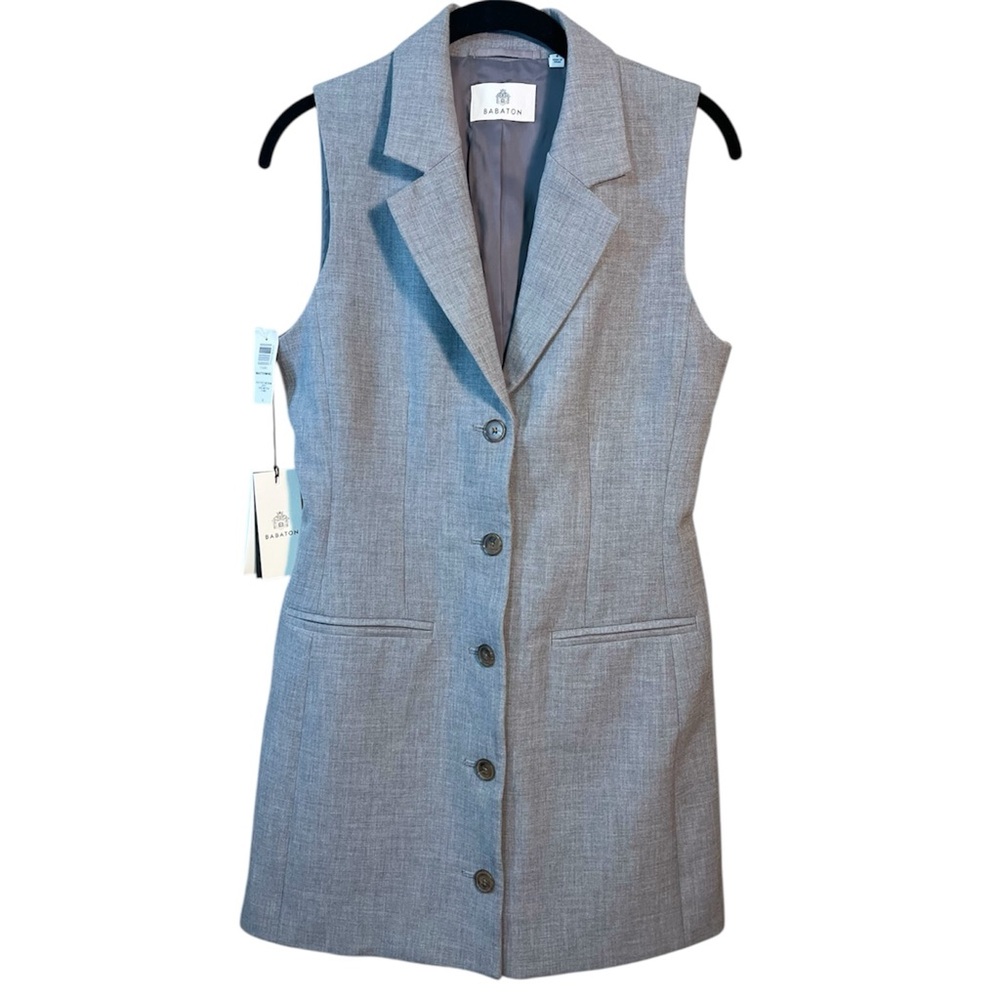 Aritzia Babaton Mastermind Dress - NWT- V-neck blazer mini dress